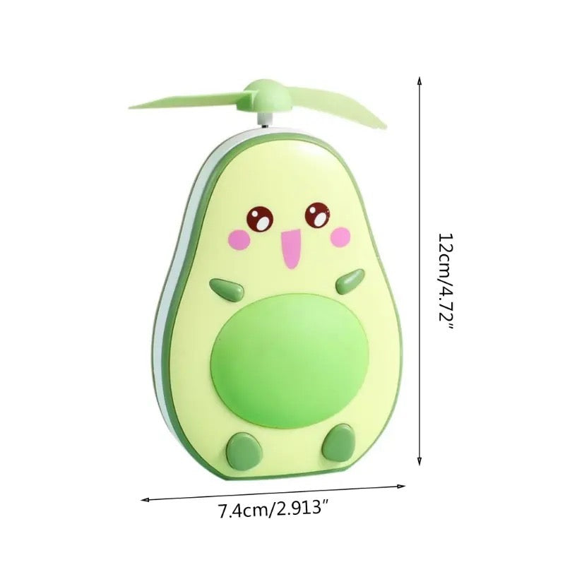 Avocado Mini Cooler Fan, Handheld Fan with Fill Light Mirror, USB Pocket Silent Small Fan, Mini Portable Pocket Fan, Cool Air Hand Held Travel Cooler Cooling Fan Avocado Mini Cooler Fan, Handheld Fan with Fill Light Mirror, USB Pocket Silent Small Fan, Mini Portable Pocket Fan, Cool Air Hand Held Travel Cooler Cooling Fan